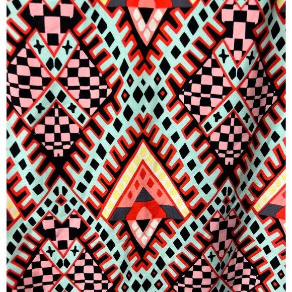 Renee C. Womens Tank Top Multicolor Geometric Sleeveless Notch Neck USA M - Picture 3 of 4